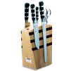 Coltelli da cucina 1905 con blocco magnetico, set di 5, acciaio inox, F.DICK