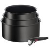 Set di pentole INGENIO ECO RESIST L3979202, set di 4, nero, alluminio, Tefal
