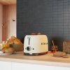 Tostapane TSF01WHMEU, 2 fette, bianco opaco, Smeg