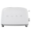 Tostapane TSF01WHMEU, 2 fette, bianco opaco, Smeg
