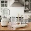 Frullatore a immersione 50'S STYLE HBF22CREU con accessori, crema, Smeg