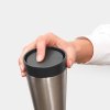 Thermos MAKE & TAKE 200 ml, grigio scuro, acciaio, Brabantia