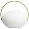 Lampada da tavolo portatile ORBIT 19 cm, oro, alluminio, Immagine