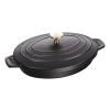 141302 litinova zapekaci miska s poklici cerna 23 x 17 cm staub