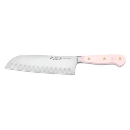 Santoku peilis CLASSIC SPALVA 17 cm, rožinė Himalajų druska, Wüsthof