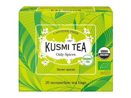 Žolelių arbata ONLY SPICES, 20 muslino arbatos pakelių, Kusmi Tea
