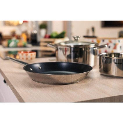 Keptuvė nelipnia danga COOK EAT B922020420 cm, nerūdijantis plienas, Tefal