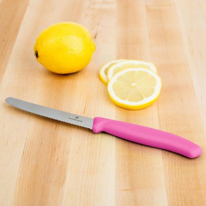 Pomidorų peilis 11 cm, rožinės spalvos, Victorinox