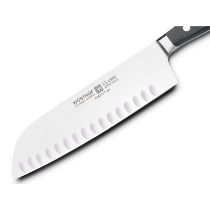 17 cm Santoku peilis su ovaliais grioveliais, klasikinis, Wüsthof