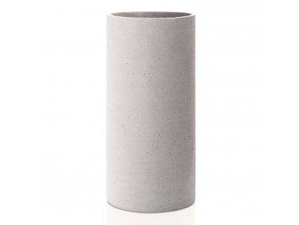 Vaza COLUNA L, 29 cm, šviesiai pilka, Polystone, Blomus