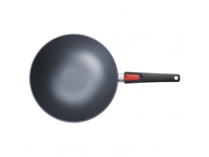 Wok keptuvė DIAMOND LITE 30 cm, indukcinei viryklei, nuimama rankena, titanas, WOLL