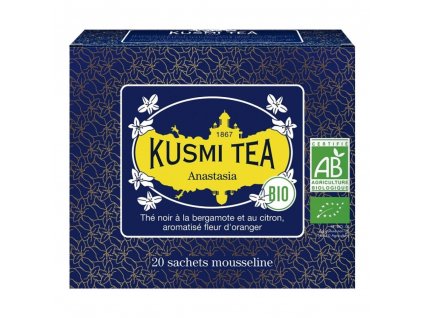 Juodoji arbata ANASTASIA, 20 muslino arbatos pakelių, Kusmi Tea