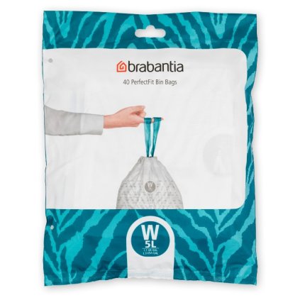 Šiukšlių maišai W PERFECTFIT 5 l, 40 vnt., Brabantia