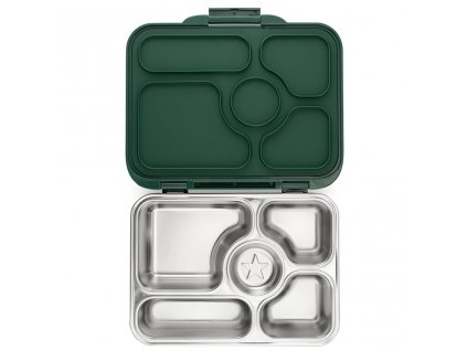 Priešpiečių dėžutė PRESTO5 925 ml, 5 skyriai, žalia, Yumbox