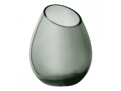 Vaza DROP 24 cm, dūminis stiklas ,Blomus