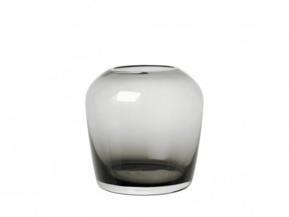 Vaza LETA 15 cm, dūminis stiklas, Blomus