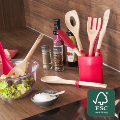 Virtuvinis apvertimo įrankis INGENIO WOOD K2304614, 29,5 cm, Tefal