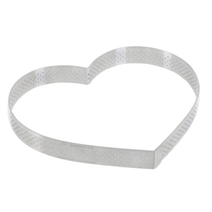 Kepimo žiedas 18 cm, širdies formos, nerūdijančio plieno, de Buyer