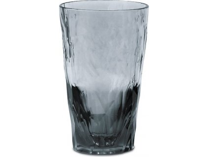 Nedūžtanti stiklinė SUPERGLASS CLUB NO.6 Koziol 300 ml, skaidrios pilkos spalvos