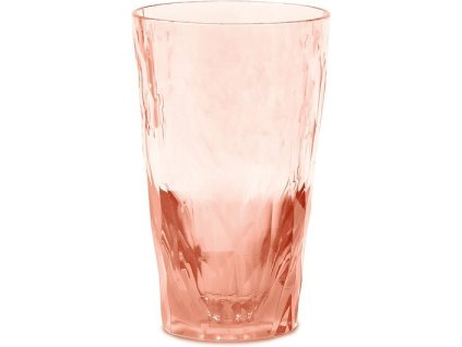 Nedūžtanti stiklinė SUPERGLASS CLUB NO.6 Koziol 300 ml, skaidraus rožinio kvarcas