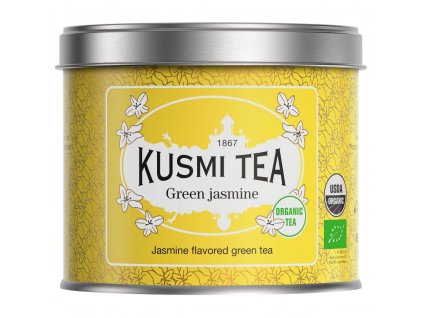 Jazminų žalioji arbata, 90 g birių lapelių arbatos skardinė, Kusmi Tea