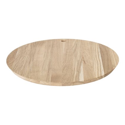 Pjaustymo ir serviravimo lentelė BORDA 30 cm, apvalios formos, rudos spalvos, mediena, Blomus