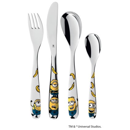 Vaikiškų stalo įrankių rinkinys MINIONS, 4 vnt., WMF