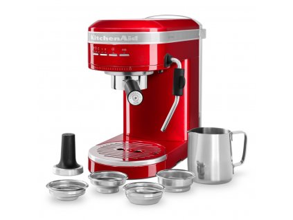 Pusiau automatinis kavos aparatas ARTISAN 5KES6503ECA, raudono metalo spalvos, KitchenAid