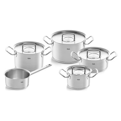 Virtuvės indų komplektas ORIGINAL-PROFI COLLECTION, 5 vnt., nerūdijantis plienas, tinka indukcinei viryklei, Fissler