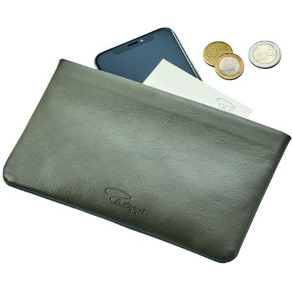 Kišeninis maišelis JEAN 18 cm, taupe, odinis Philippi