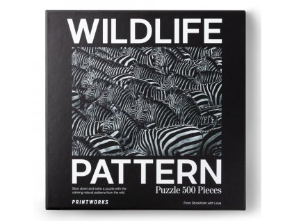 Dėlionė WILDIFE PATTERNS ZEBRA, 500 vnt., Printworks