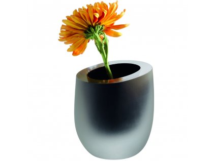 Vaza OCHIO 15 cm, juoda, stiklinė, Philippi