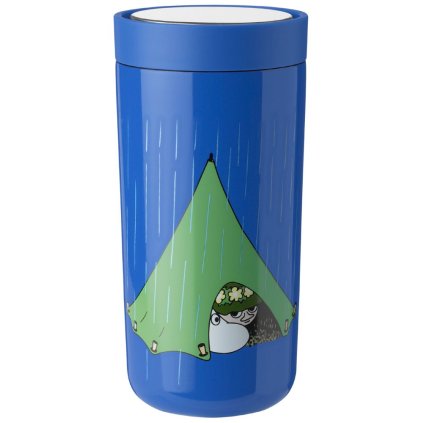 Kelioninis puodelis TO GO CLICK MOOMIN CAMPING 400 ml, mėlynas, Stelton