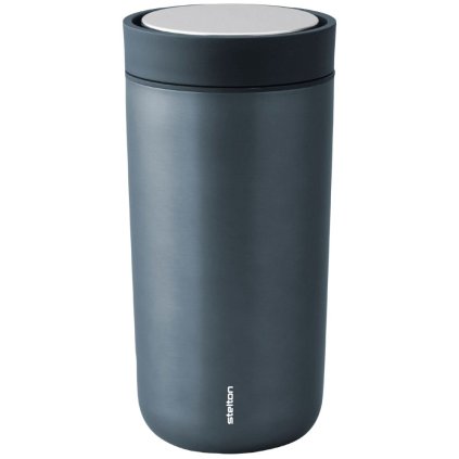 Kelioninis puodelis TO GO CLICK 400 ml, tamsiai mėlyno metalo spalvos, Stelton