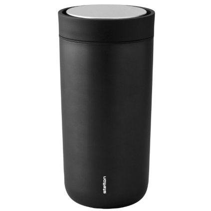
                    
                          Kelioninis puodelis TO GO CLICK 400 ml, juodo metalo, Stelton                    
                