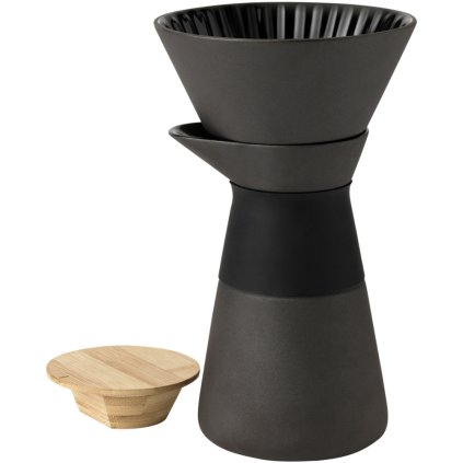 Lėtaeigis lašelinis kavinukas THEO 600 ml, juodas, Stelton