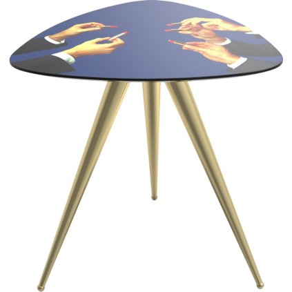 Šoninis staliukas TOILETPAPER LIPSTICKS 57 x 48 cm, mėlynas, Seletti