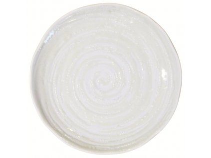 Tapas užkandžių lėkštė WHITE SPIRAL MIJ 16 cm, baltos spalvos