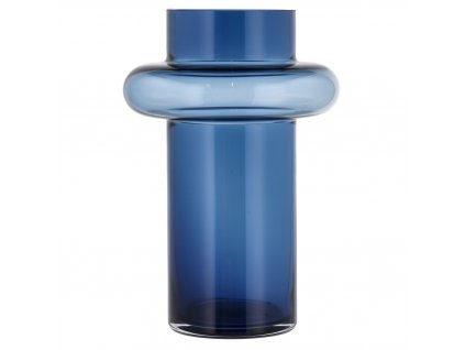 Vaza TUBE 25 cm, tamsiai mėlyna, stiklinė, Lyngby Glas