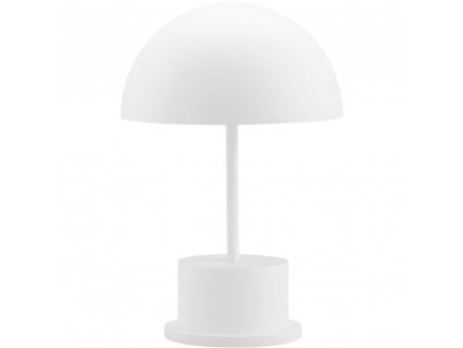 Nešiojamas stalinis šviestuvas RIVIERA 28 cm, baltas, Printworks