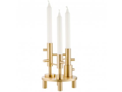 Pietų žvakės laikiklis 20 cm, aukso spalvos, žalvaris, Fritz Hansen