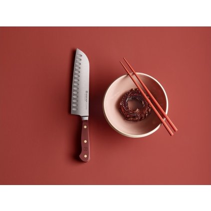 Santoku peilis CLASSIC COLOUR 17 cm, gardžiojo sumako spalvos, Wüsthof