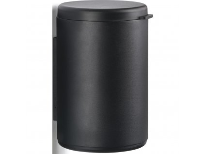 Vonios kambario šiukšliadėžė RIM 3,3 l, montuojama prie sienos, juodos spalvos, aliuminis, Zone Denmark