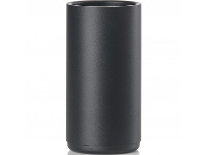 Dantų šepetėlių puodelis RIM 14 cm, juodos spalvos, aliuminis, Zone Denmark