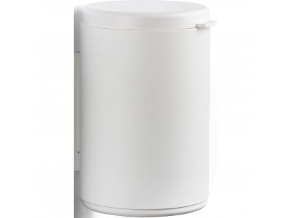 Vonios kambario šiukšliadėžė RIM 3,3 l, montuojamas prie sienos, baltos spalvos, aliuminis, Zone Denmark