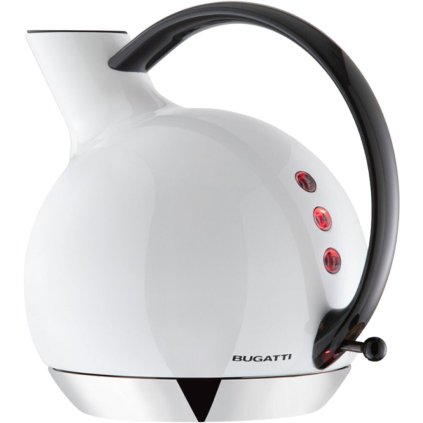 Elektrinis virdulys GIULIETA 1,2 l, baltos spalvos, nerūdijančio plieno, Bugatti