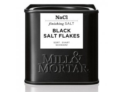 Juodoji druska 80 g, dribsniai, Mill & Mortar