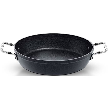 Serviravimo keptuvė ADAMANT 24 cm, juodos spalvos, aliuminis, Fissler