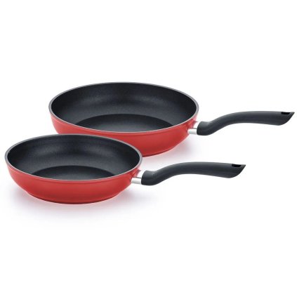 Keptuvių CENIT RED 2 vnt. rinkinys, raudonos spalvos, aliuminis, Fissler