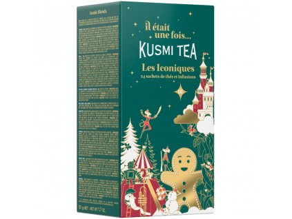 Rinkinys arbatai ICONIC BIO 2023, 24 muslino arbatos maišeliai, Kusmi Tea